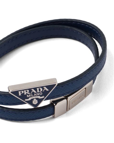 men's prada bracelet|prada men's leather bracelet.